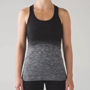 Lululemon Swiftly Tech Ombré Racerback size 8 gray black